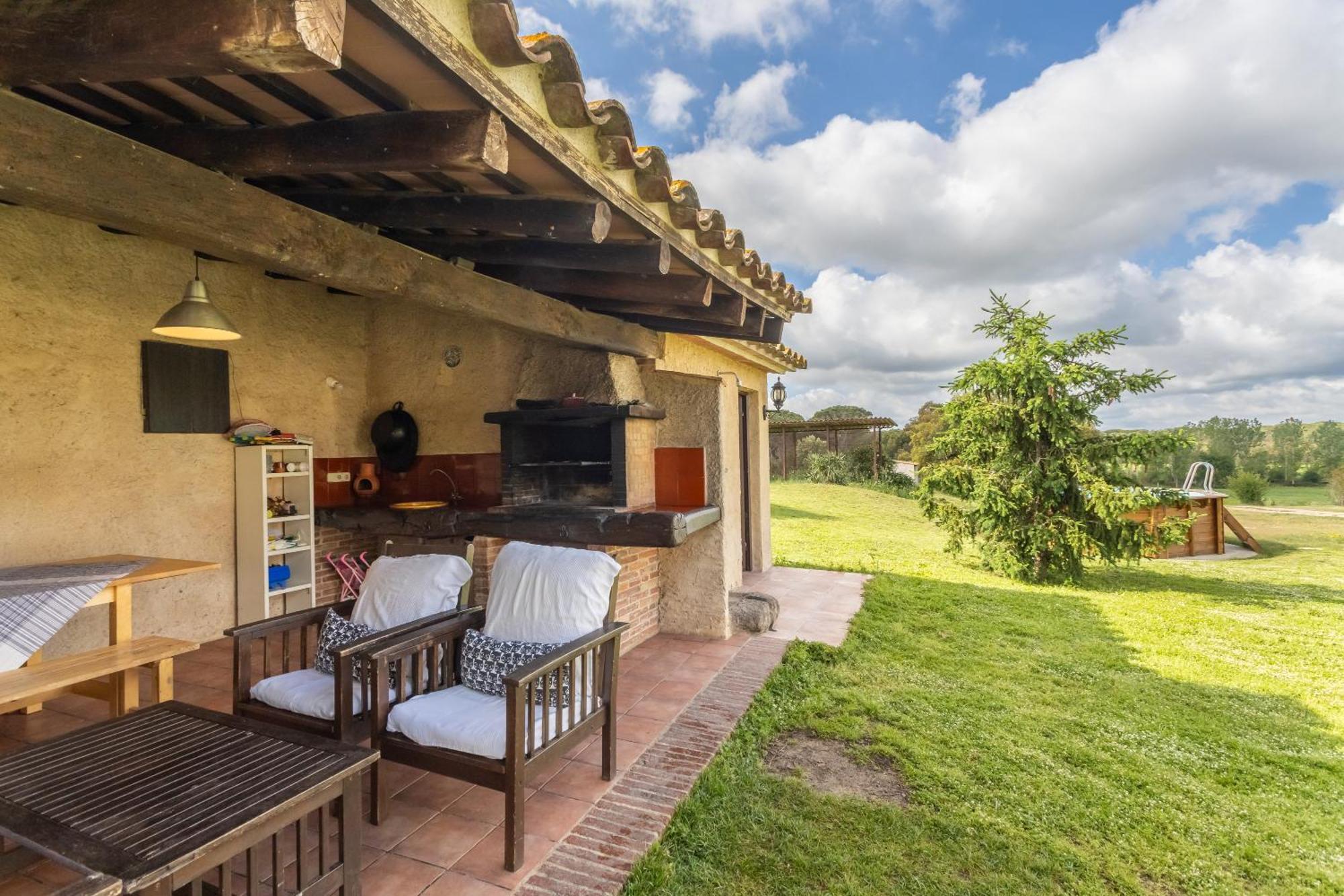 La Pahissa De Can Abras Casa Rural Girona Bagian luar foto